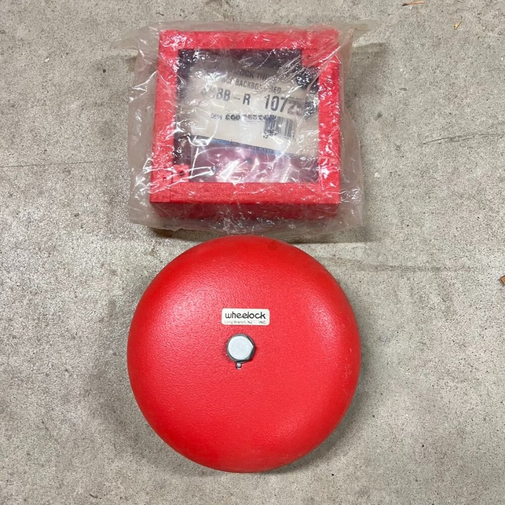 46T-G6-24  WHEELOCK - 6" BELL - 115VAC - RED 24 VOC 0.063A METAL FIRE ALARM SIGN